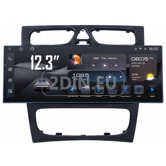 MERCEDES C-Class W203, CLK W209, G-Class W463 - 12.3" МУЛТИМЕДИЯ / Навигация android 16